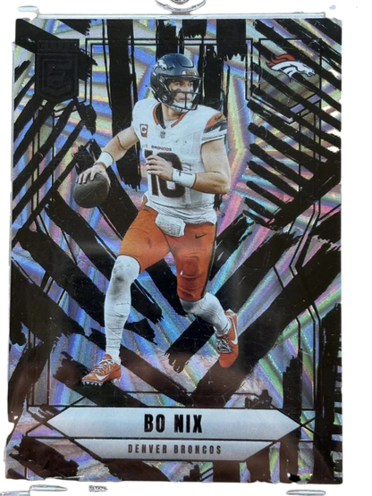 Panini 2025 DonRuss Elite Bo Nix #43 Razzle Dazzle SSP — normalized