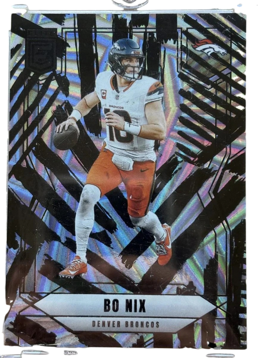 Panini 2025 DonRuss Elite Bo Nix #43 Razzle Dazzle SSP — normalized