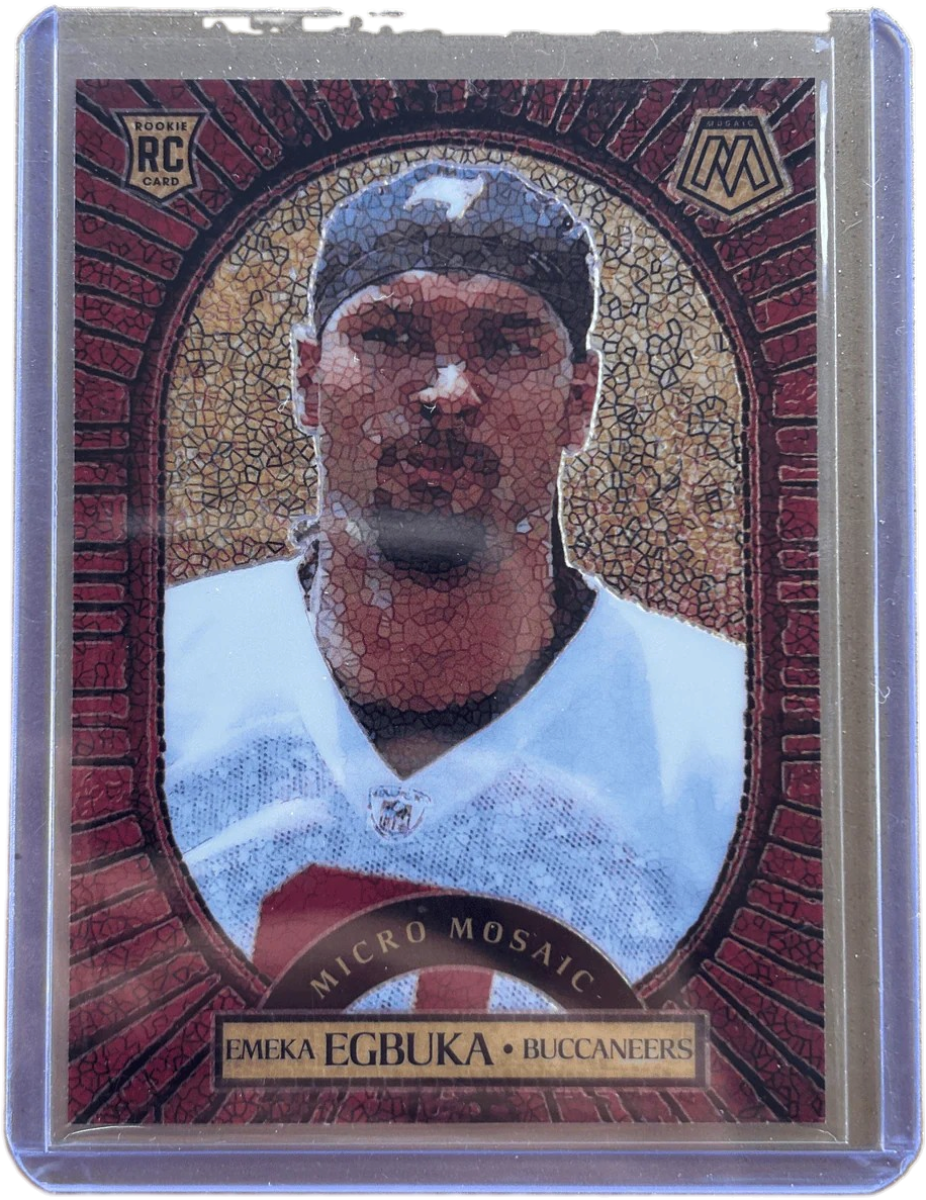 Panini 2025 Mosaic Micro Mosaic SSP Emeka Egbuka #2 RC — normalized