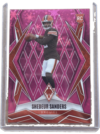 Panini 2025 Phoenix Pink Winter /299 Shedeur Sanders #154 RC — normalized