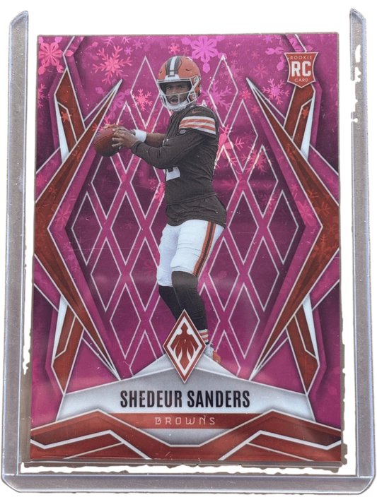 Panini 2025 Phoenix Pink Winter /299 Shedeur Sanders #154 RC — normalized