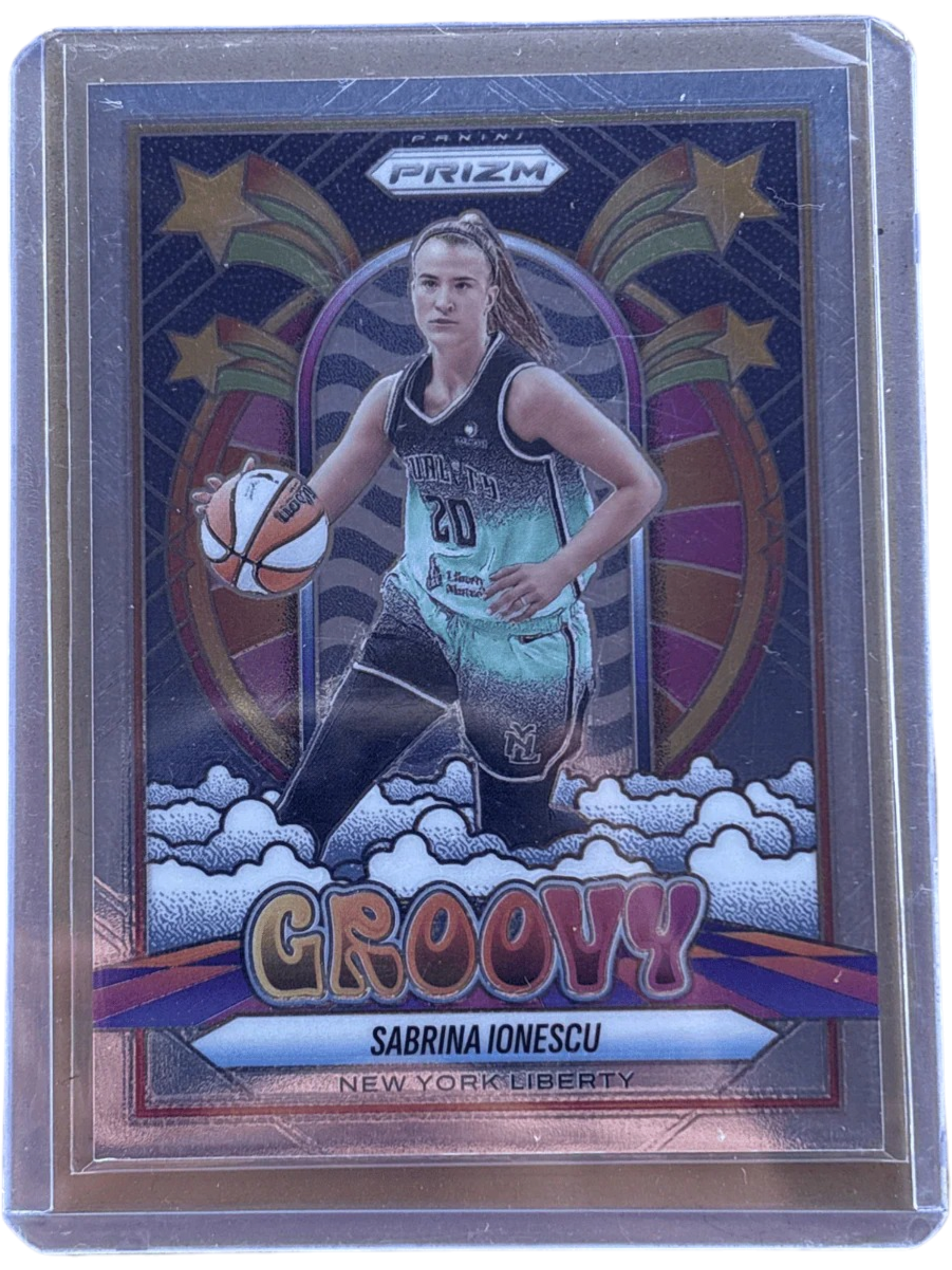 Panini 2025 Prizm Groovy Sabrina Ionescu #9 — normalized