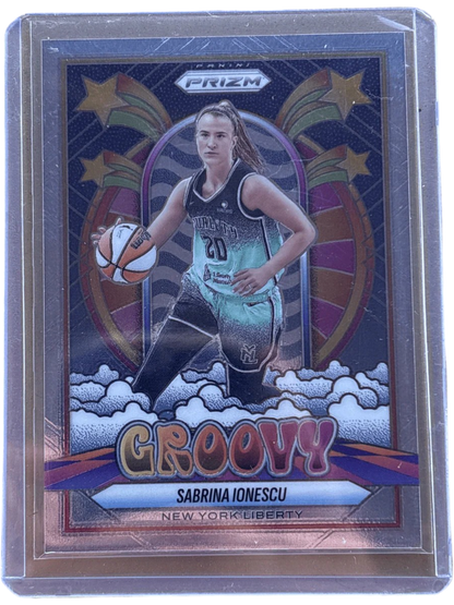 Panini 2025 Prizm Groovy Sabrina Ionescu #9 — normalized