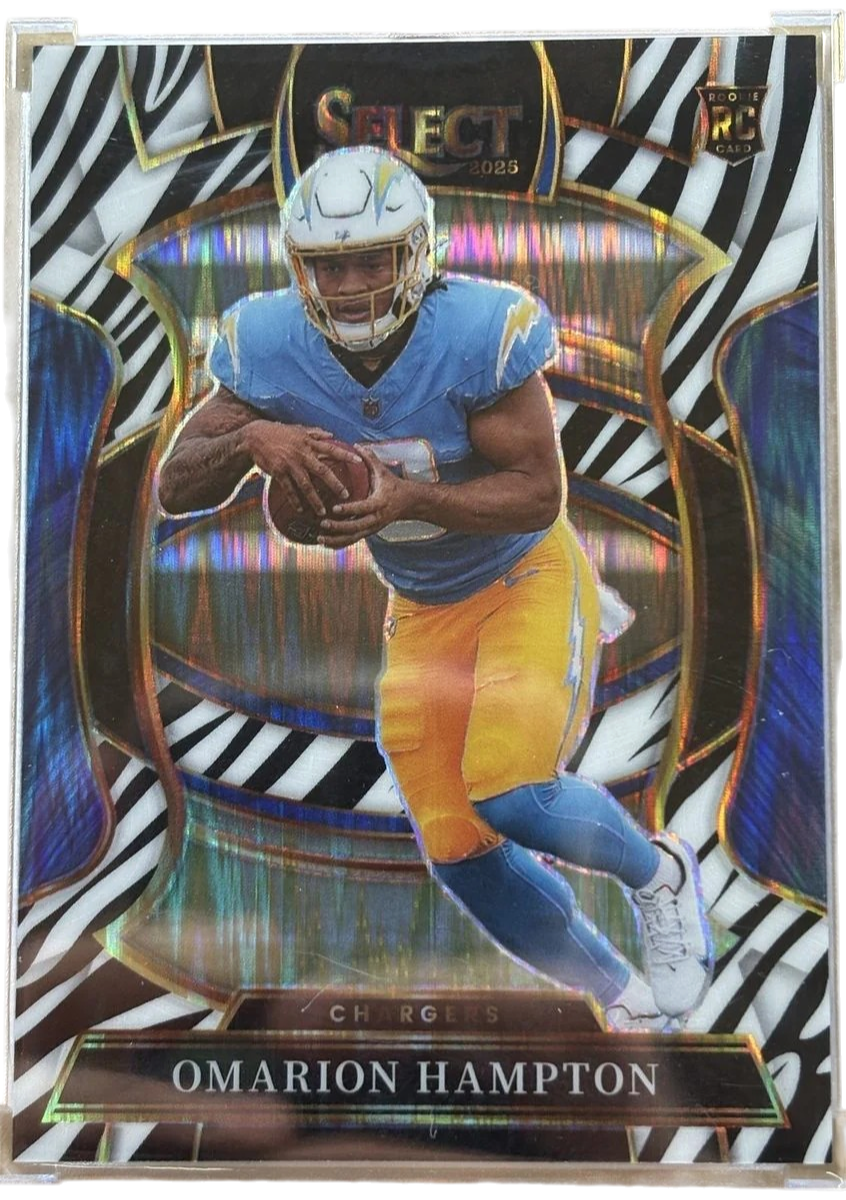 Panini 2025 Select Omarion Hampton #2 RC Zebra Concourse — normalized
