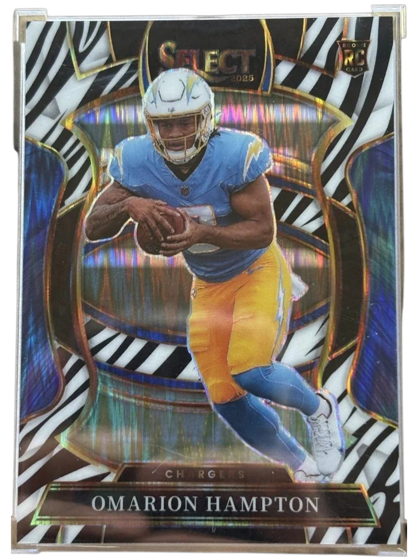 Panini 2025 Select Omarion Hampton #2 RC Zebra Concourse — normalized