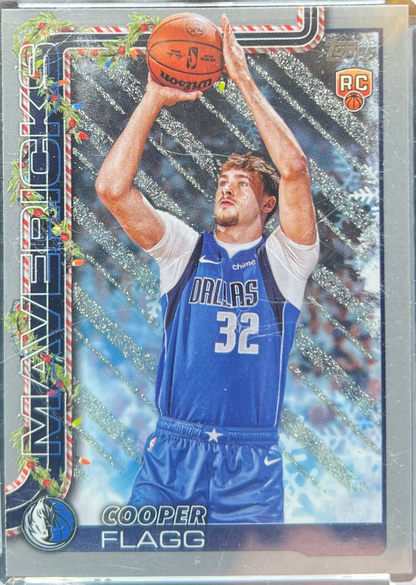 2025-26 Topps Holiday Cooper Flagg #H161 RC Rookie Silver Glitter Holiday — normalized