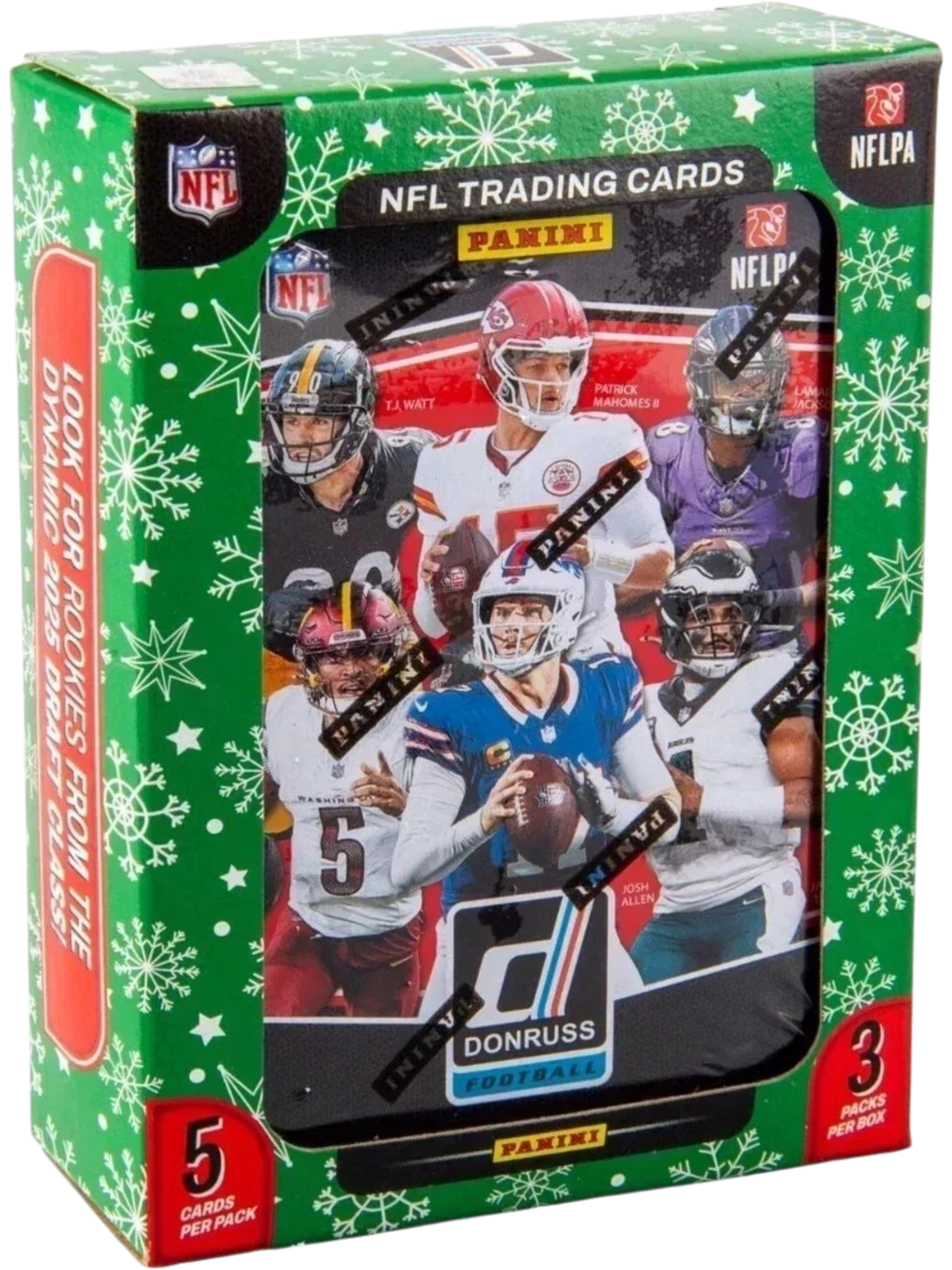 2025 Panini Donruss Football Factory Sealed Holiday Tin Box — normalized