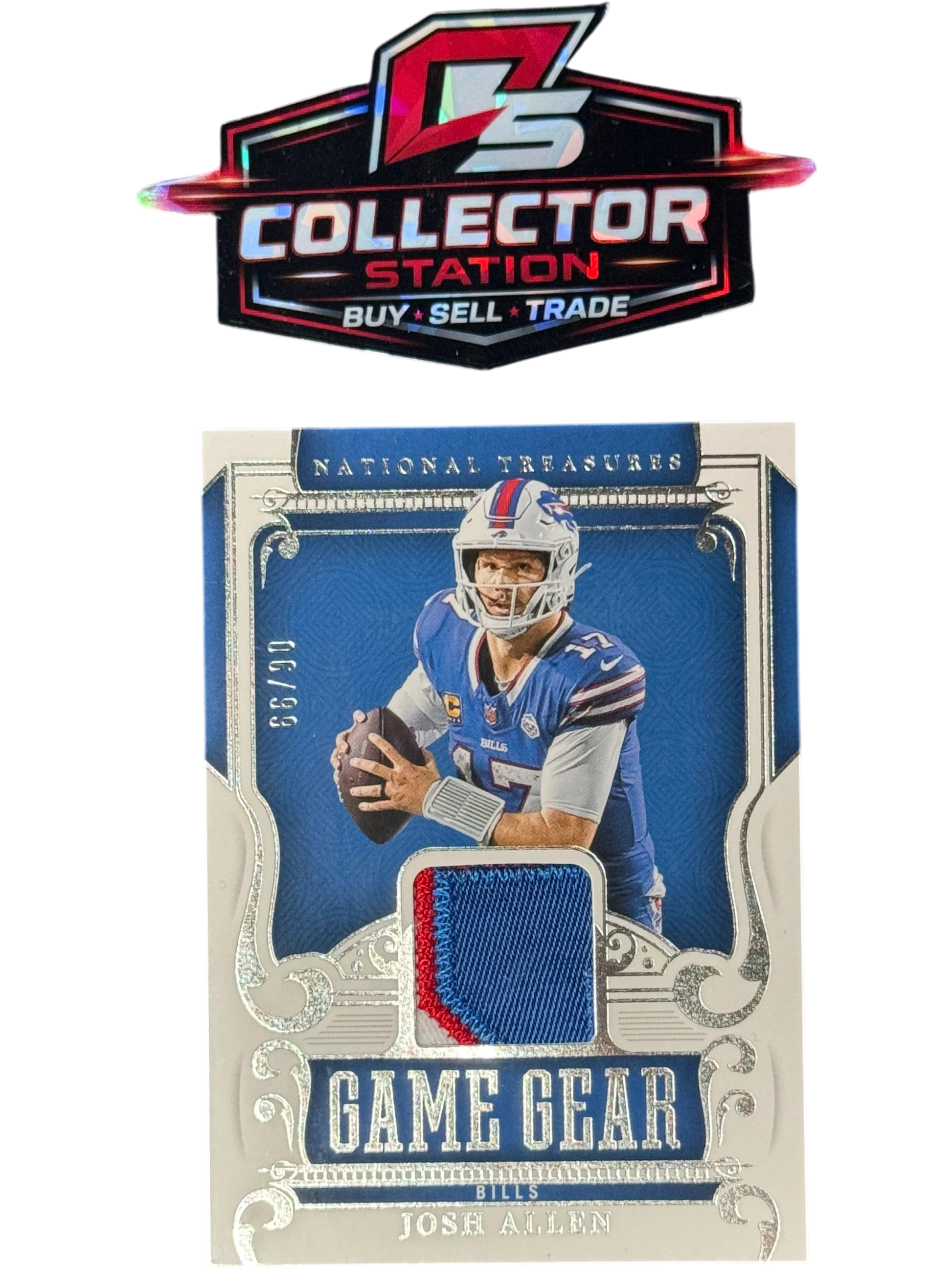 2025 Panini National Treasures Josh Allen NFL Game Gear /99 #7 — normalized
