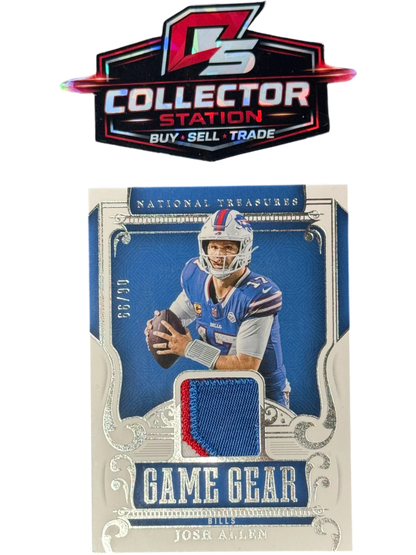 2025 Panini National Treasures Josh Allen NFL Game Gear /99 #7 — normalized