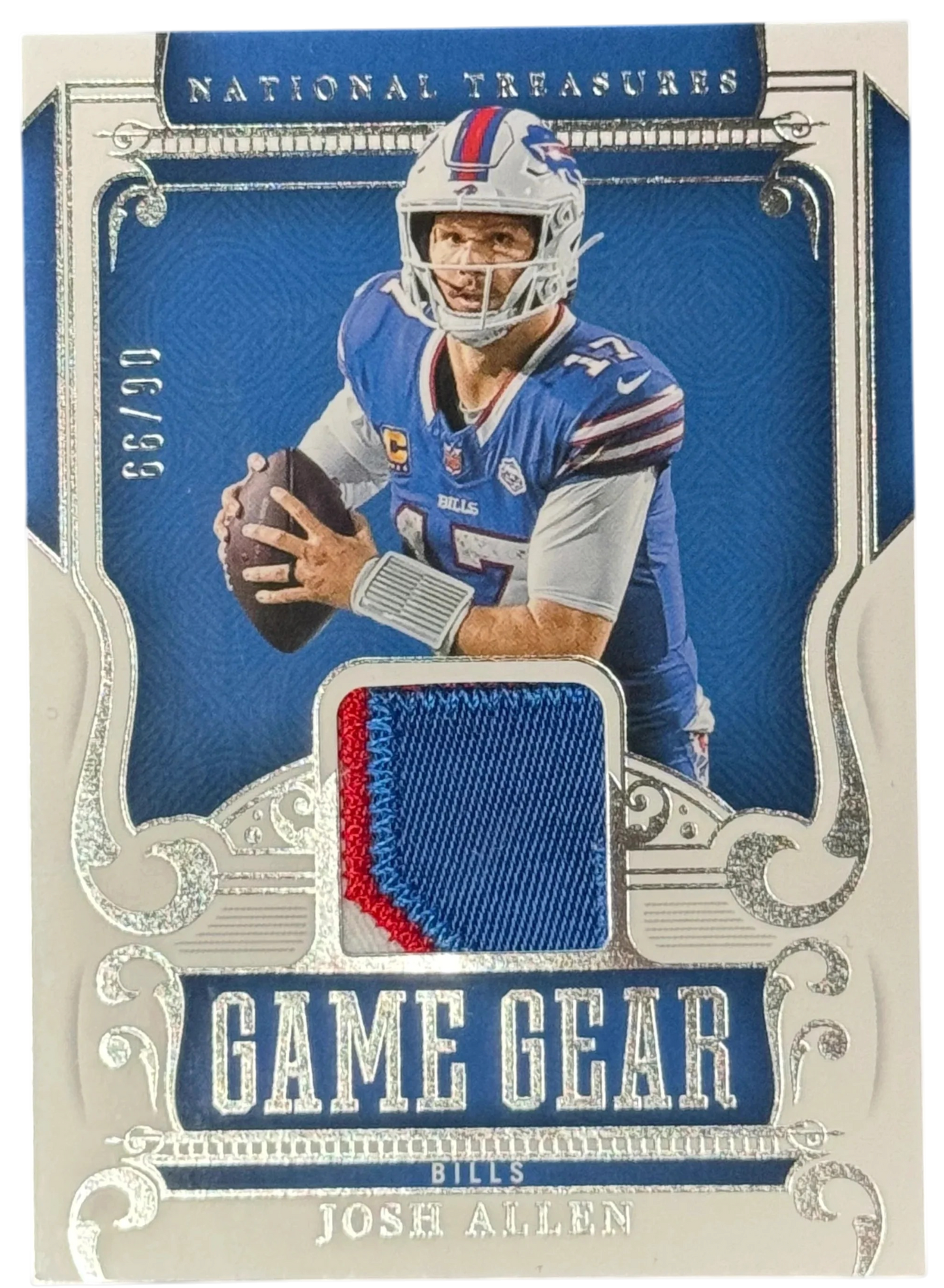 2025 Panini National Treasures Josh Allen NFL Game Gear /99 #7 — normalized