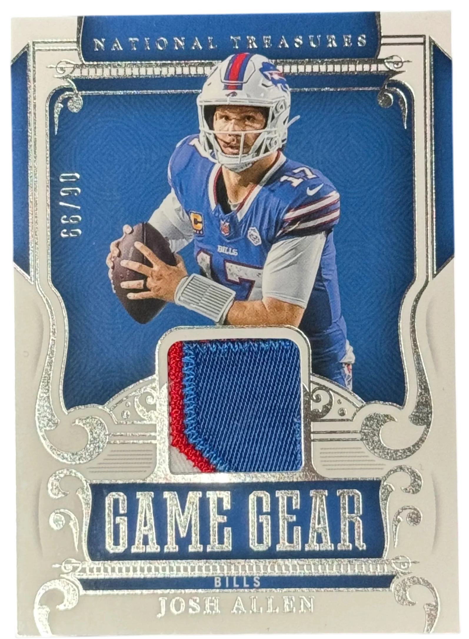 2025 Panini National Treasures Josh Allen NFL Game Gear /99 #7 — normalized
