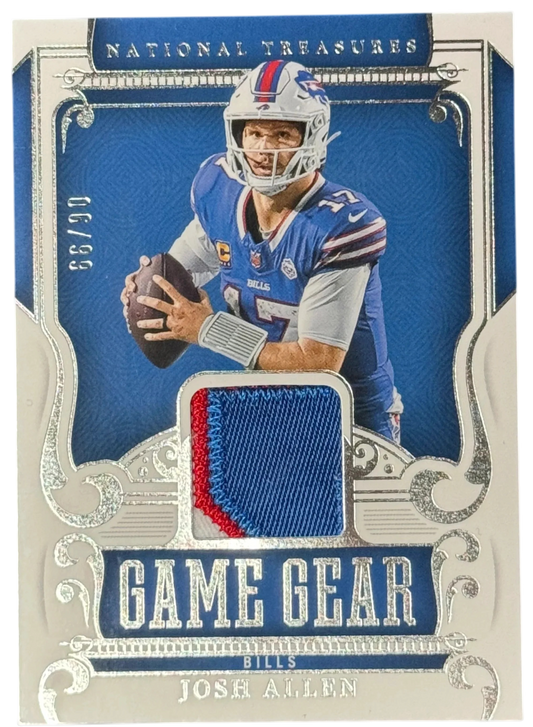 2025 Panini National Treasures Josh Allen NFL Game Gear /99 #7 — normalized