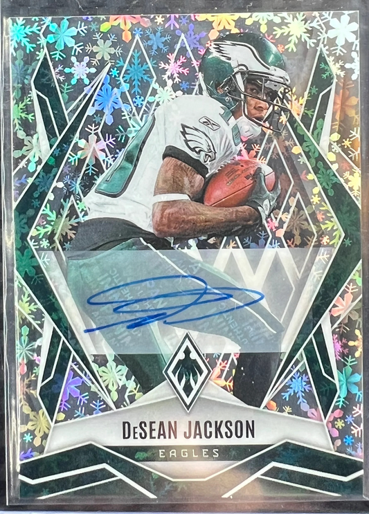 2025 Panini Phoenix DeSean Jackson Silver Winter Auto /35 #142 — normalized