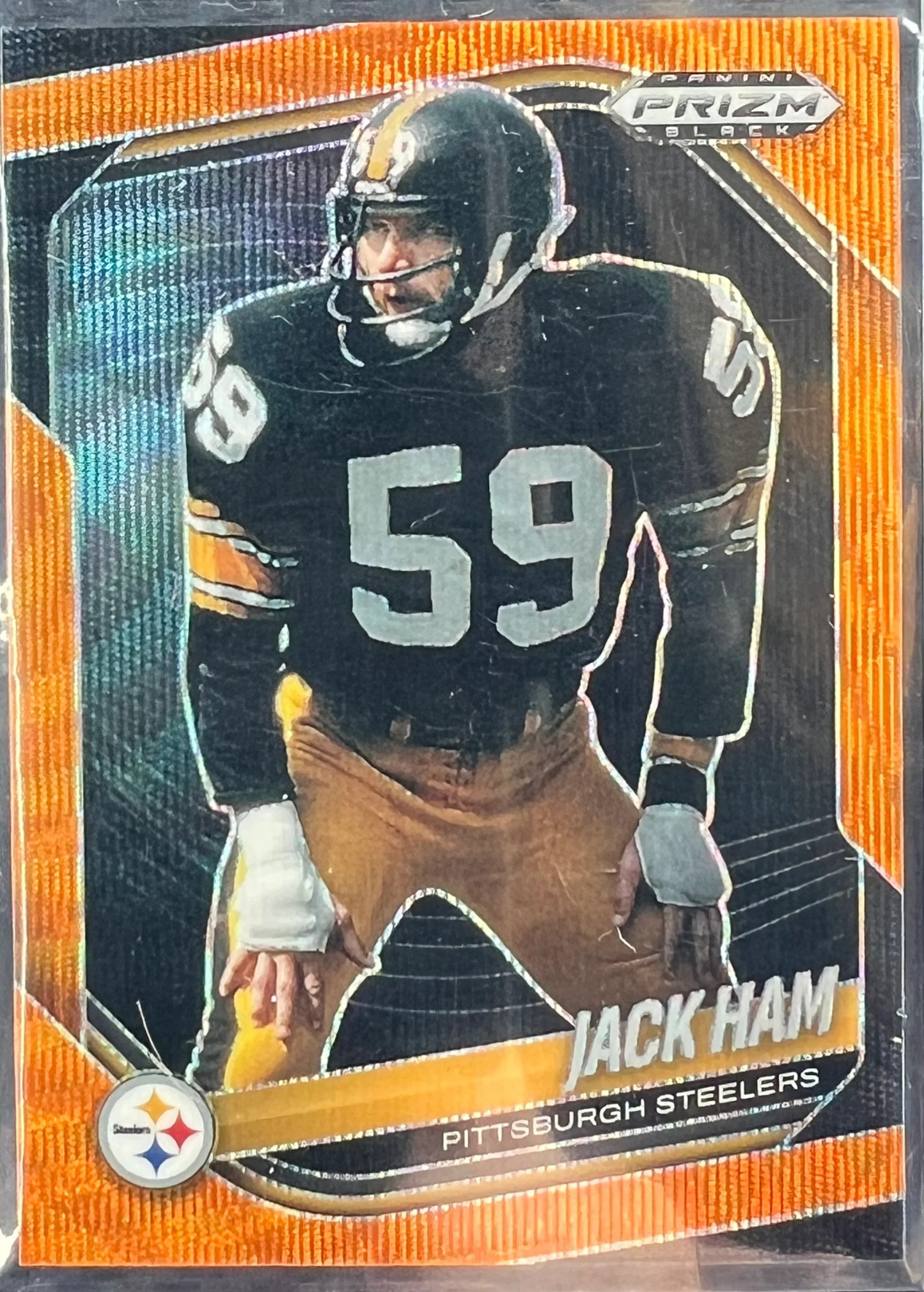 2025 Panini Prizm Black Jack Ham Orange Prizm /60 #120 — normalized