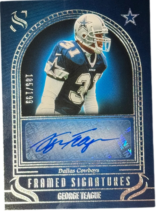 2025 Panini Silhouette- George Teague Framed Signatures /199  #FS-GTE — normalized