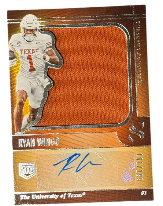 2025 Panini Silhouette Ryan Wingo #SA-RWO Patch Auto /199 Texas Longhorns — normalized
