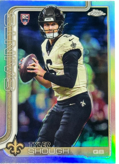 2025 Topps Chrome Football NFL Tyler Shough Refractor #398  RC — normalized