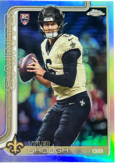 2025 Topps Chrome Football NFL Tyler Shough Refractor #398  RC — normalized