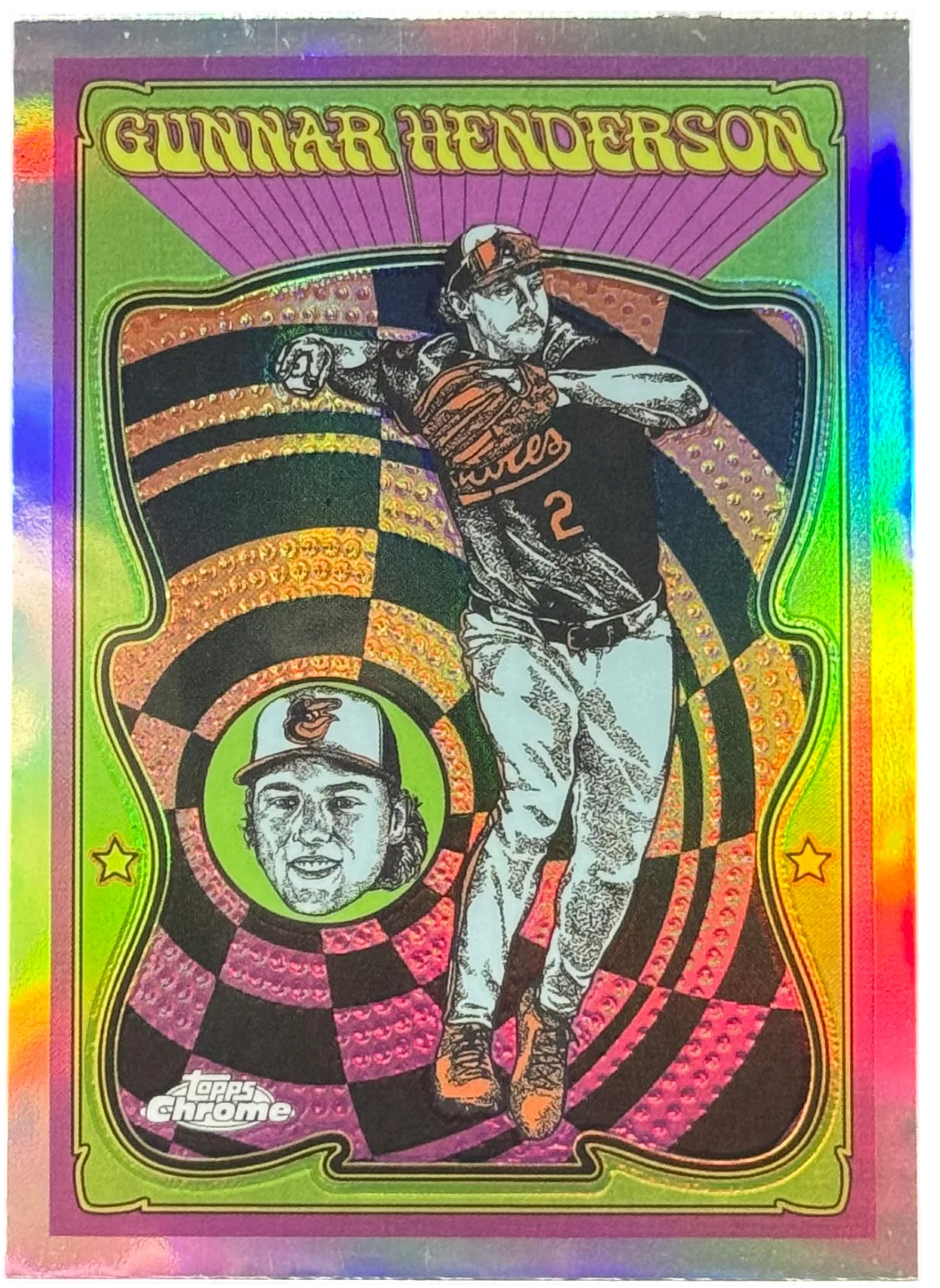 2025 Topps Chrome Gunnar Henderson Ultra Violet All-Stars SSP #UV-5 Orioles — normalized