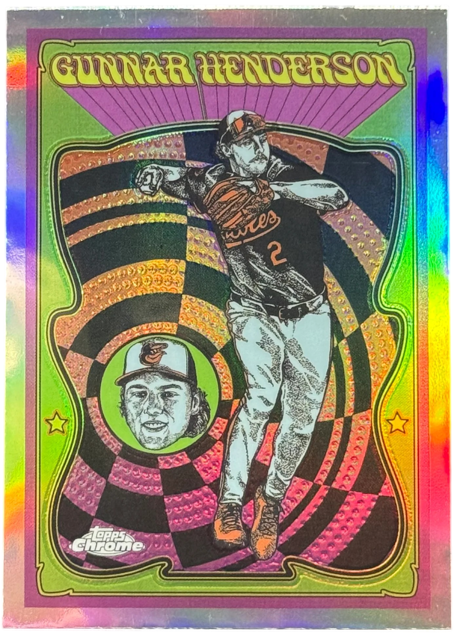 2025 Topps Chrome Gunnar Henderson Ultra Violet All-Stars SSP #UV-5 Orioles — normalized