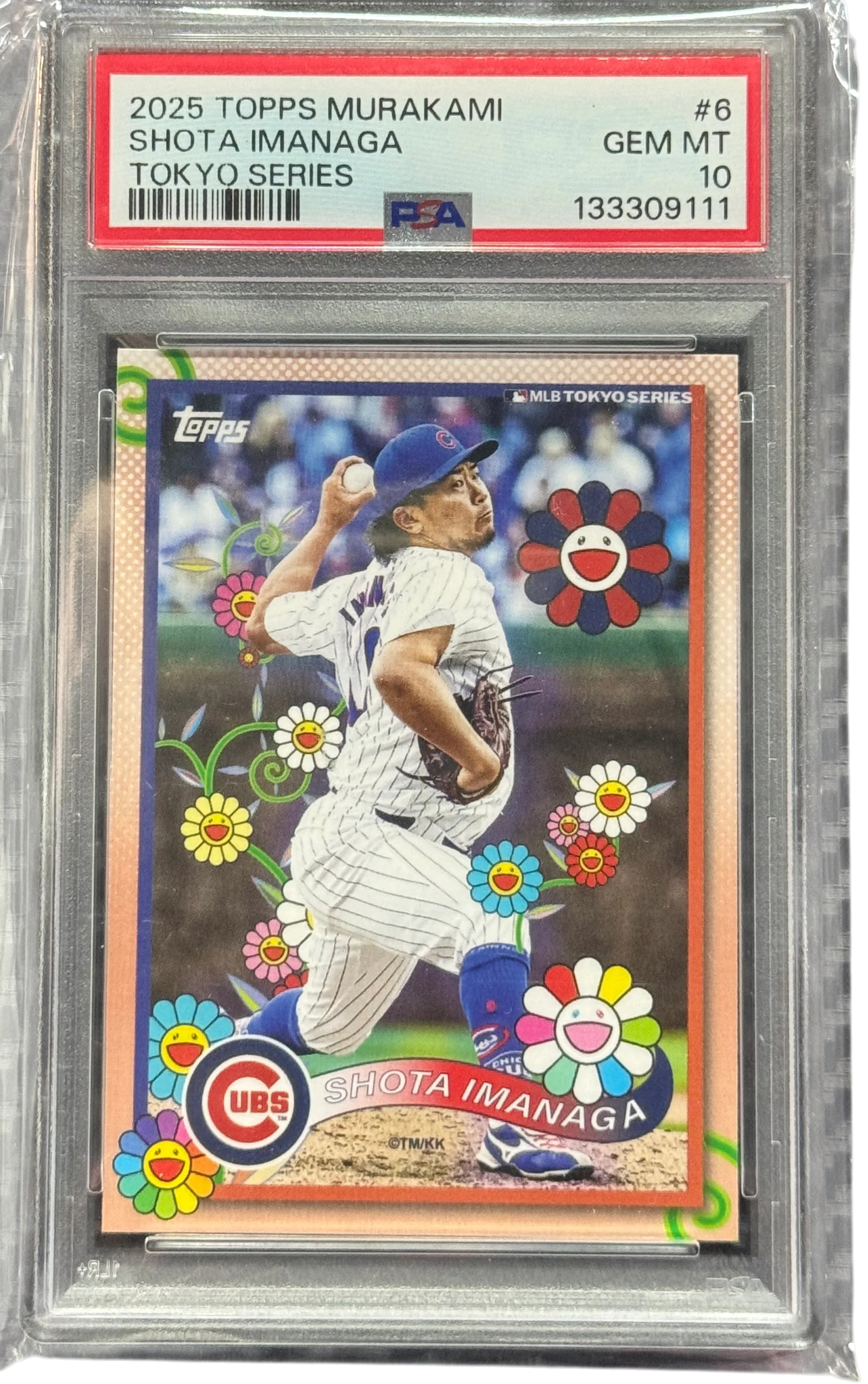 2025 Topps MLB Tokyo Series Takashi Murakami Complex Shota Imanaga #6 PSA 10 — normalized