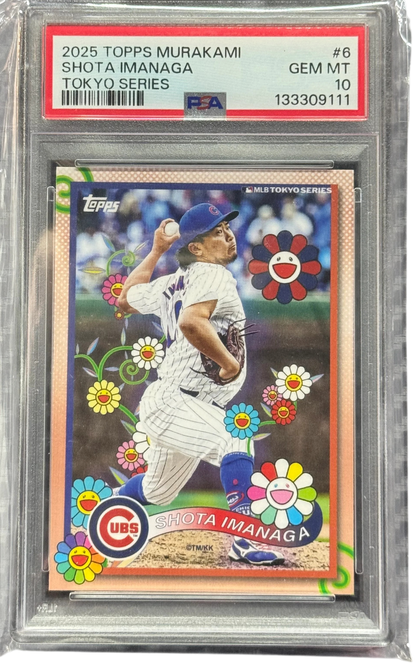 2025 Topps MLB Tokyo Series Takashi Murakami Complex Shota Imanaga #6 PSA 10 — normalized