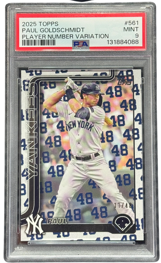 2025 Topps Series 2 Paul Goldschmidt Player Number Variation /48 Yankees #561 — normalized