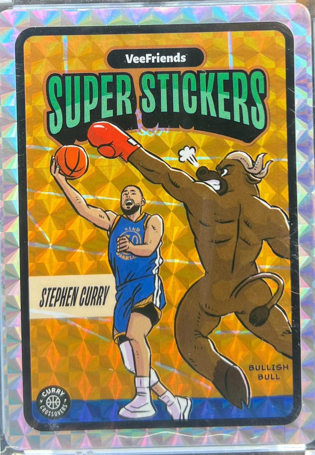 2025 VeeFriends Super Stickers Manga Crossover Stephen Curry Bullish Bull — normalized