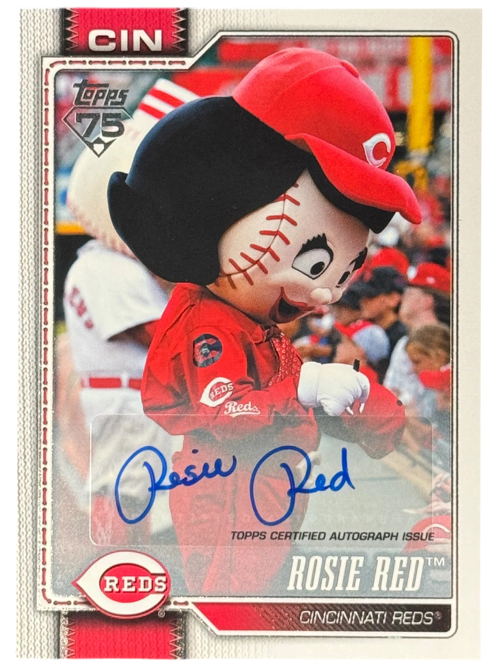 2026 Topps Celebration Series 1 Rosie Red Mascot Auto /99 — normalized