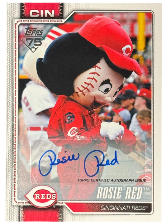 2026 Topps Celebration Series 1 Rosie Red Mascot Auto /99 — normalized