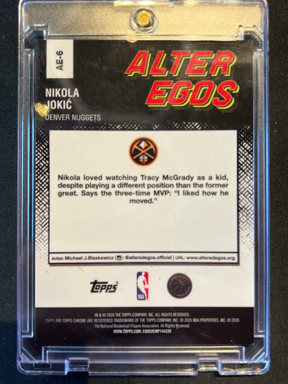2025-26 Topps Chrome Update Alter Ego Joker Nikola Jokić #AE-6