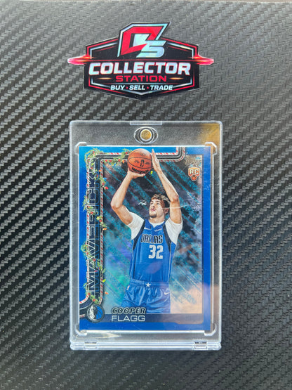 2025-26 Topps Holiday Cooper Flagg #H161 Holiday Metallic Blue Glitter (RC)