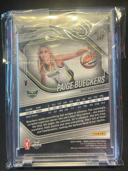 2025 Panini Prizm WNBA - Rookie Variation Paige Bueckers #147 Blue Velocity