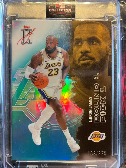 2025-26 Topps Signature Class Lebron James #51 Teal Refractor /225 Lakers