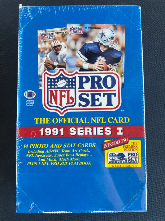 1991 Pro Set Football Series 1 Sealed Box