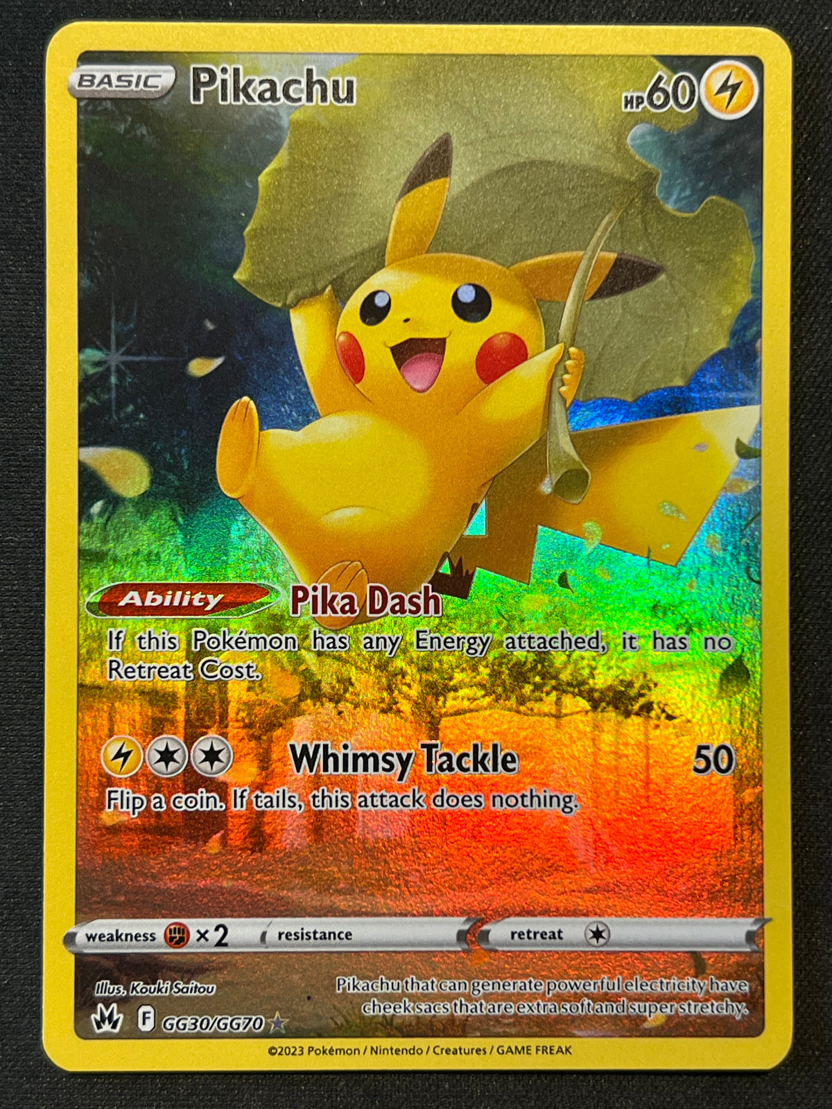 Pikachu - SWSH: Crown Zenith: Galarian Gallery (CRZ:GG) NM Pokemon