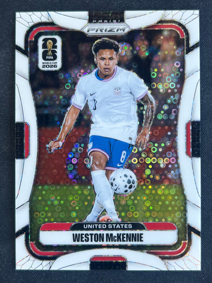 2026 Prizm FIFA World Cup Weston McKennie White Disco 14/20 #434 USA