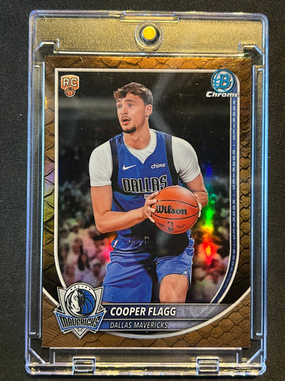 2025-26 Bowman Cooper Flagg Chrome RC Reptilian Refractor #BCV-1 Mavericks