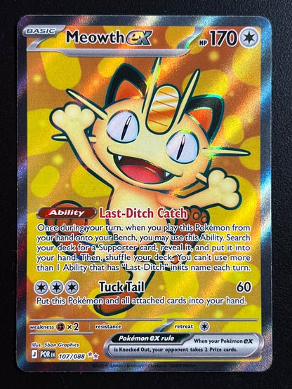 Meowth ex - 107/088 - ME03: Perfect Order (POR) NM Pokemon