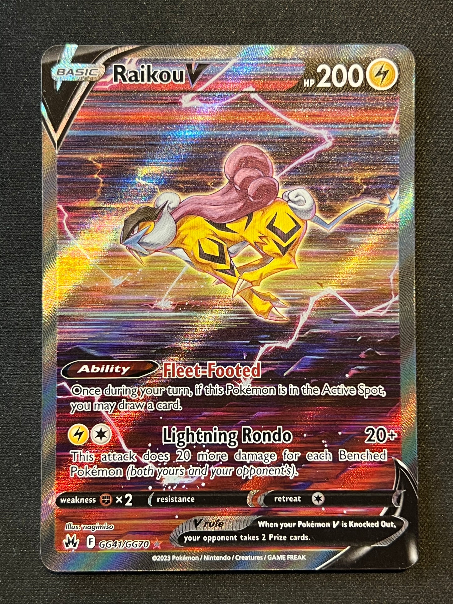 Raikou V - SWSH: Crown Zenith: Galarian Gallery (CRZ:GG) Pokemon