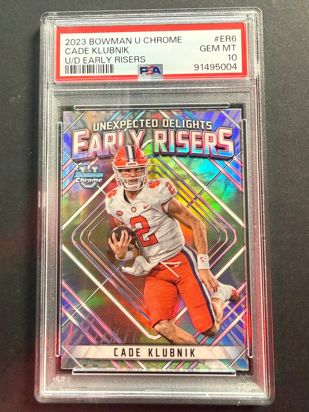 2023 Bowman Chrome - Cade Klubnik Unexpected Delights Early Risers #ER-6 (RC) PSA 10