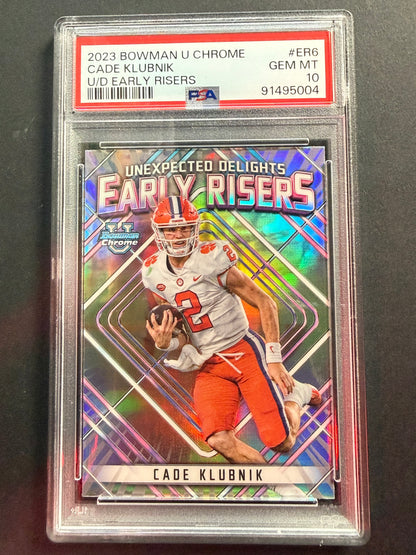 2023 Bowman Chrome - Cade Klubnik Unexpected Delights Early Risers #ER-6 (RC) PSA 10