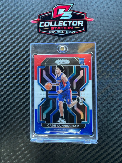 2021-22 Panini Prizm Cade Cunningham #282 Red White & Blue Prizm (RC)