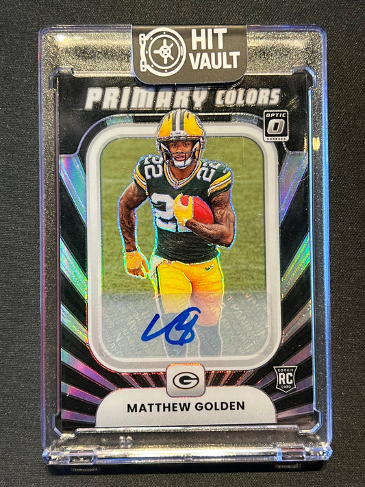 2025 Panini Donruss Optic Matthew Golden Rookie Primary Colors Auto 126/199 #14