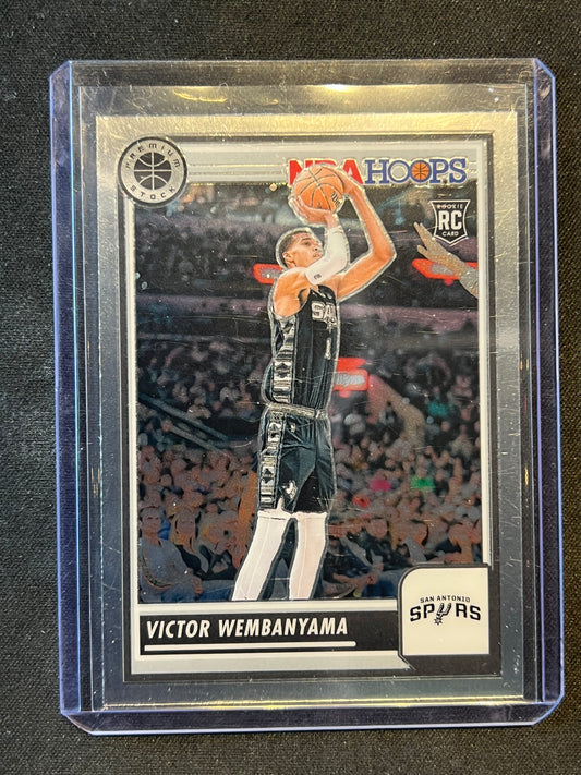 2023-24 Panini NBA HOOPS Premium Stock Victor Wembanyama #108 (RC)