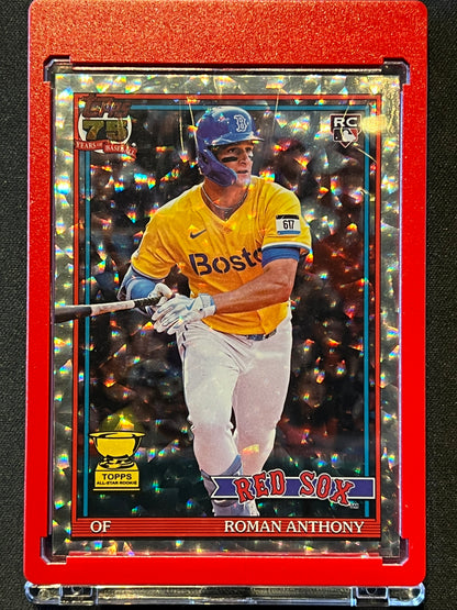 2026 Topps Series 1 - Roman Anthony #T91-71 Crackle Foilboard (RC)