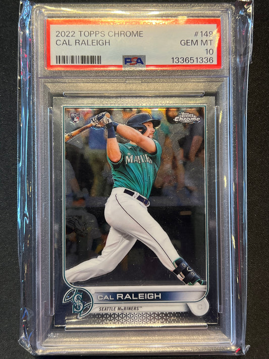 2022 Topps Chrome - Cal Raleigh #149 (RC) PSA 10