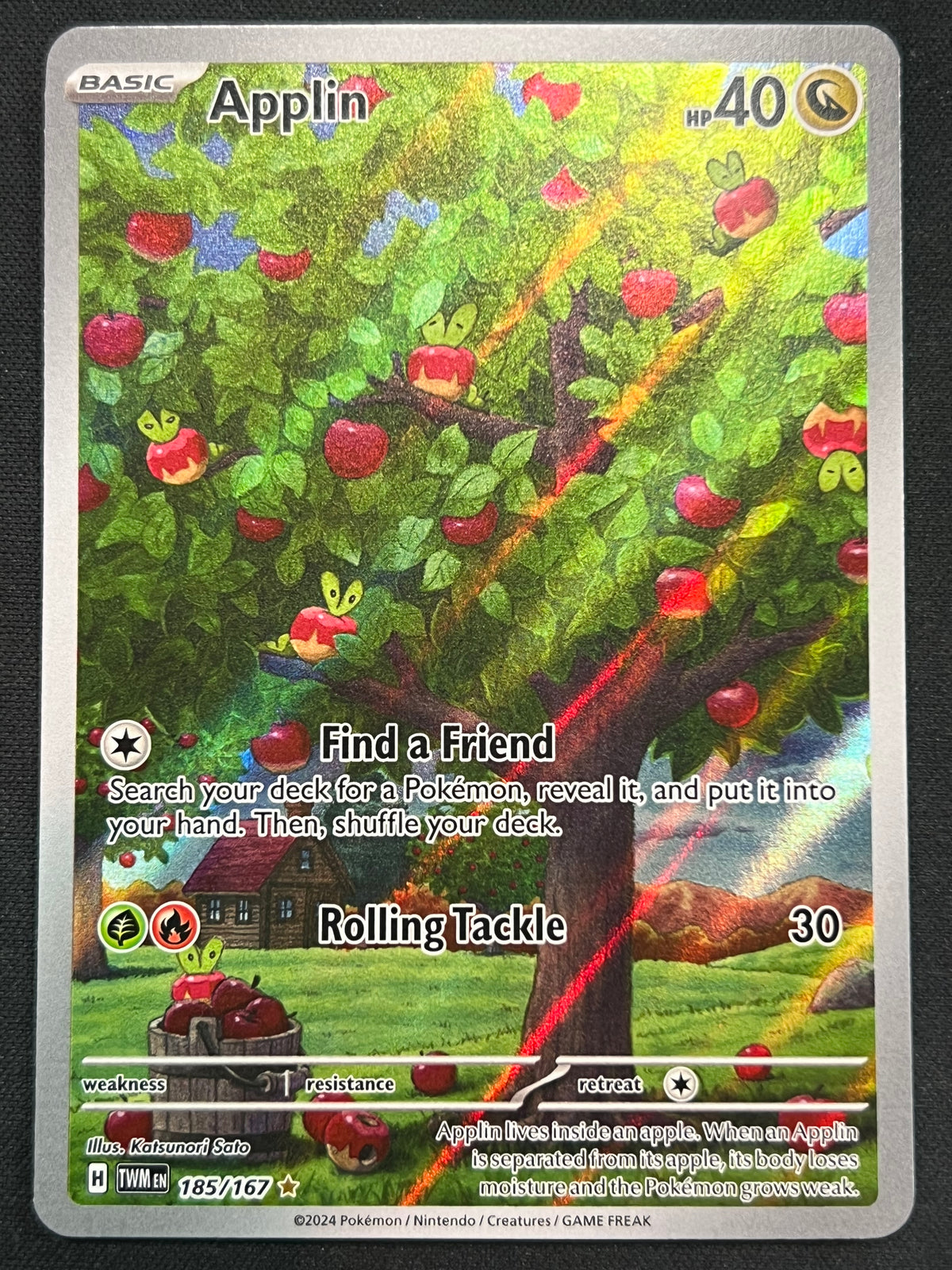 Applin - 185/167 - SV06: Twilight Masquerade (TWM) Pokemon