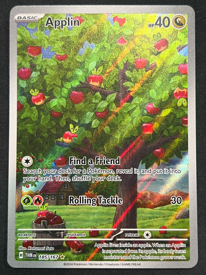 Applin - 185/167 - SV06: Twilight Masquerade (TWM) Pokemon