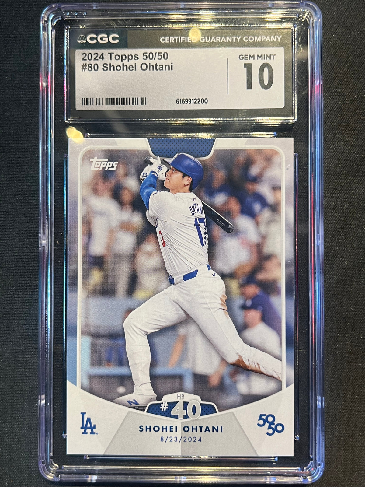 2024 Topps 50/50: Shohei Ohtani - Shohei Ohtani #80 CGC 10